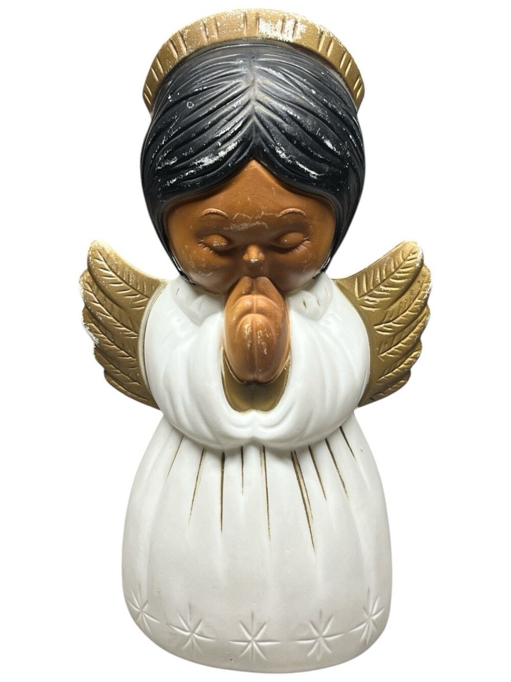 VTG Grand Ventures 18” African American Angel Blow Mold Christmas Nativity Decor